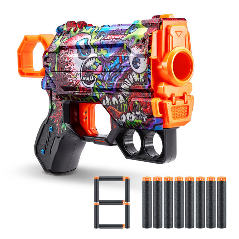 Zuru X-Shot Skins Menace Dart Blaster - Scream (8 Darts)