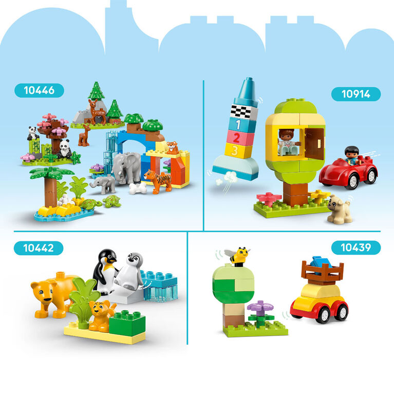 LEGO DUPLO Plaque de construction verte, Jouet de construction, la base d'exposition pour enfants suscite le jeu créatif 10460