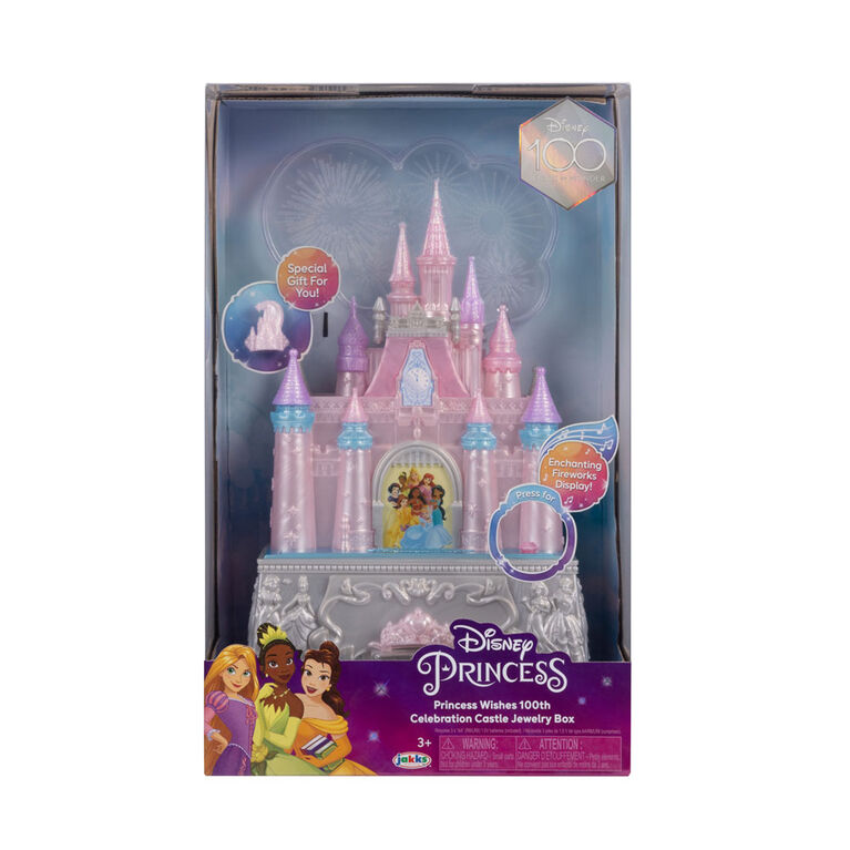 Boîte à bijoux Château Disney Princess Wishes du 100e anniversaire  