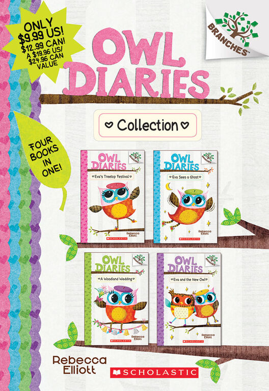 Scholastic - Owl Diaries Collection: Books 1-4 - Édition anglaise
