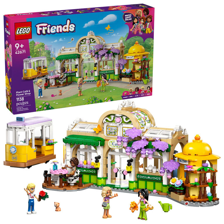 LEGO Friends Plant Caf&eacute; & Flower Shop Pretend Play Building Toy for Girls and Boys, 9+ - 42671