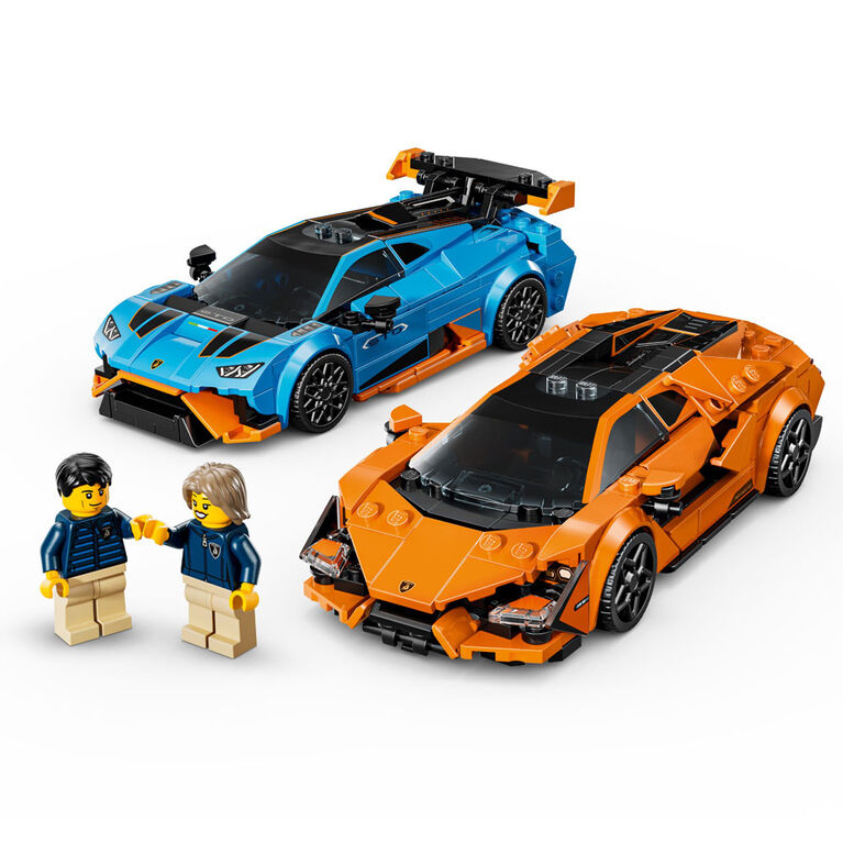 LEGO Speed Champions La Lamborghini Revuelto et la Huracán STO, Ensemble de Construction de Voitures et de Modèles 77238