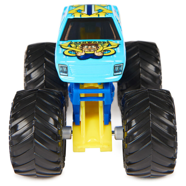 Monster Jam, Monster truck Backwards Bob officiel, véhicule en métal moulé, échelle 1:64, Jouets pour garçons à partir de 3 ans