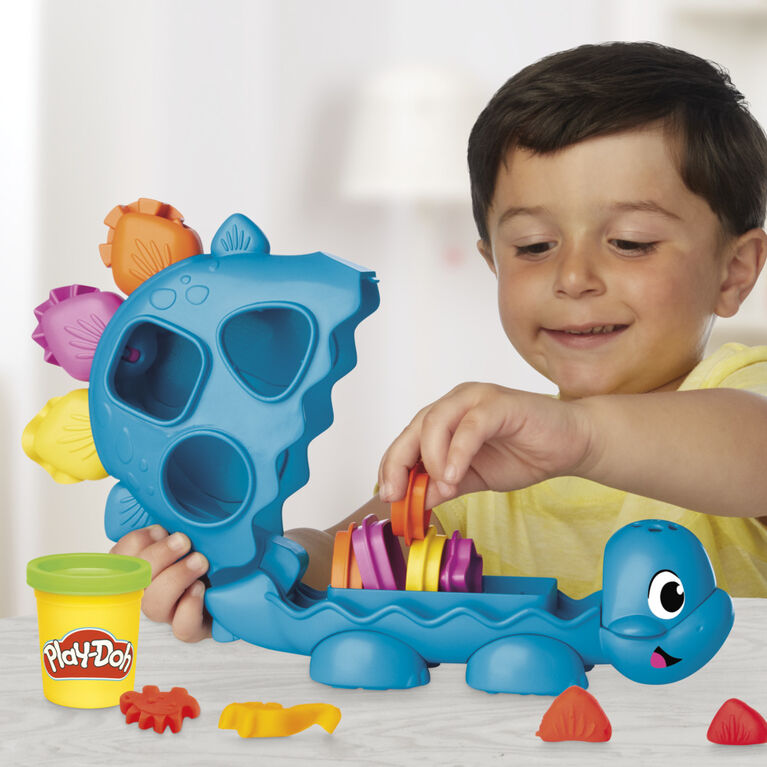 Play-Doh Starters Dino des formes et couleurs, jouet de pâte à modeler