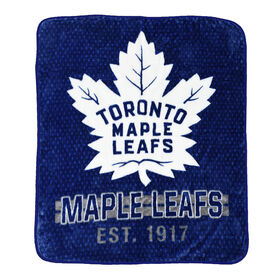 Couverture douce en peluche des Maple Leafs de Toronto de la LNH (40 x 50 pouces)