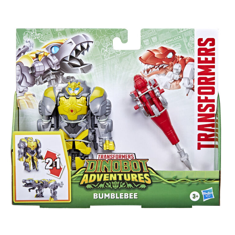 Transformers Dinobot Adventures Dinobot Defenders Bumblebee and Lance the Raptor-Bot