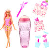 ​Barbie Pop Reveal Fruit Series Doll, Strawberry Lemonade Theme with 8 Surprises Including Pet & Accessories, Slime, Scent & Color Change