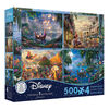 Ceaco Thomas Kinkade: Disney 4 en 1 puzzle multipack