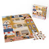 Spin Master Puzzles, Weekday in Town Jigsaw Puzzle 500 Pieces by Artist Fiona Lee with Wall Decor Poster