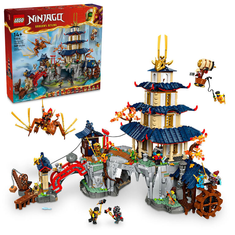 LEGO NINJAGO Tournament Temple City Building Toy - Cool Gift for Teen Boys & Girls 14+ - 71814