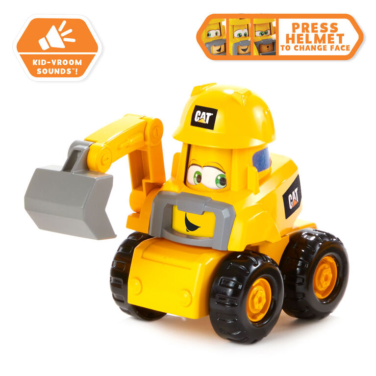 Cat Junior Crew - Excavatrice les p'tits amis du chantier Construction Pals