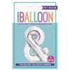 Ballons en forme de lettre en argent 14 " - &
