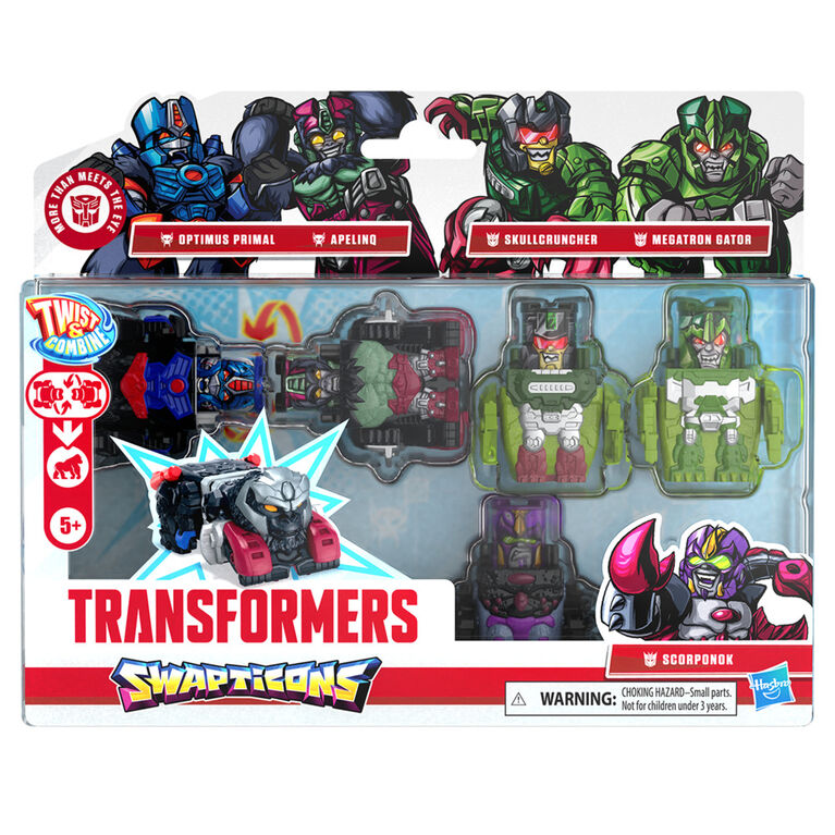 Transformers Swapticons Wild Jungle Mission Action Figures 5-Pack