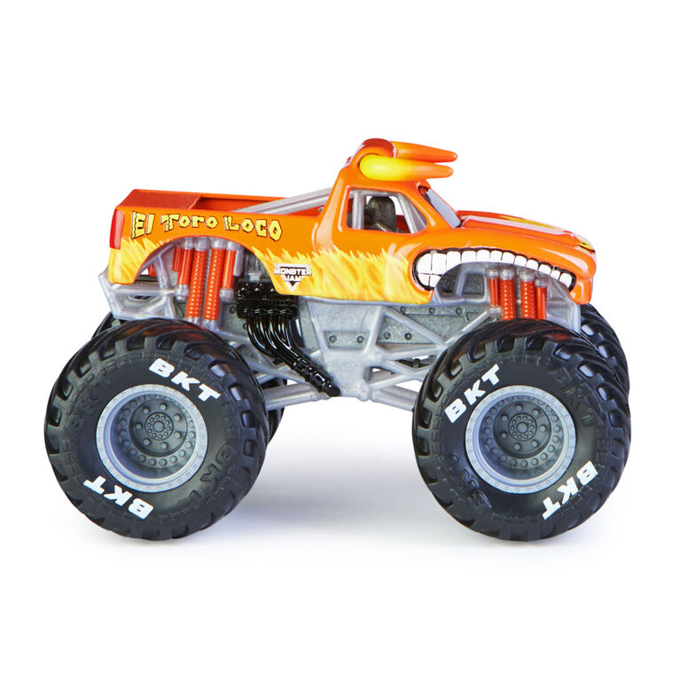 Monster Jam, Official El Toro Loco Monster Truck, Die-Cast Vehicle, True Heavy Metal Series, 1:64 Scale