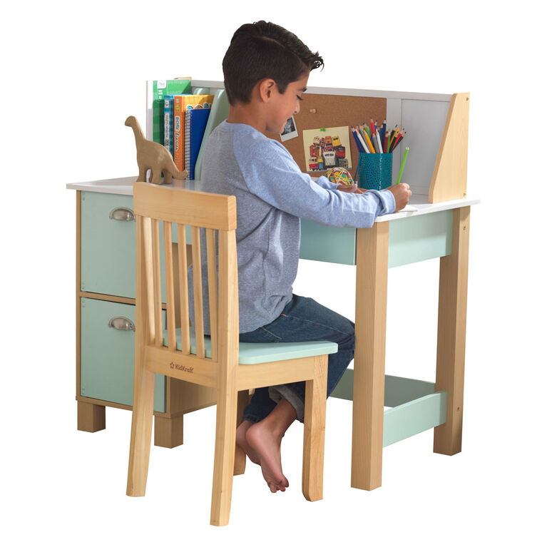 Study Desk with Chair- Mint