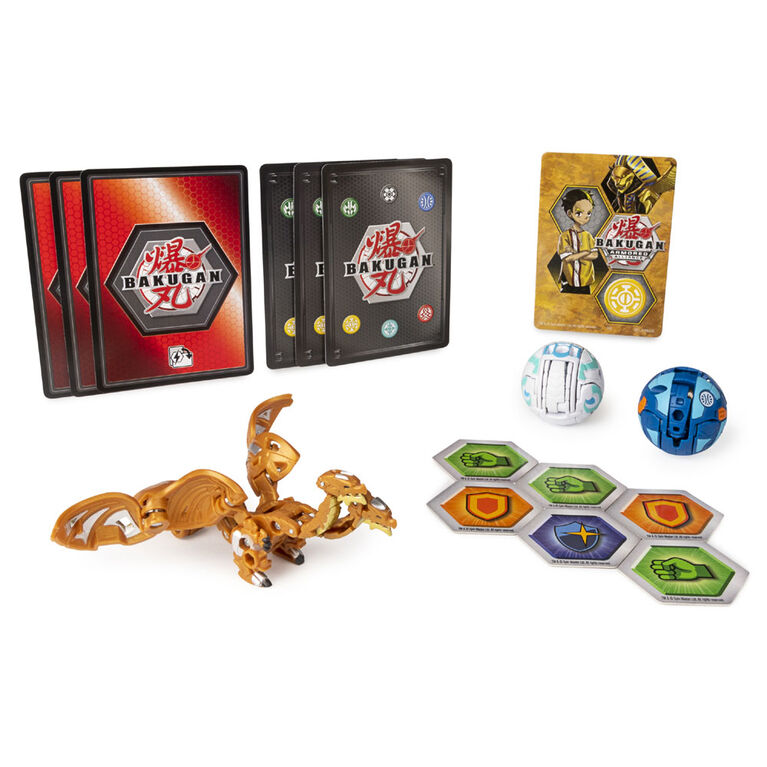 Bakugan, Starter Pack 3 personnages, Nillious Ultra, Figurines Armored Alliance