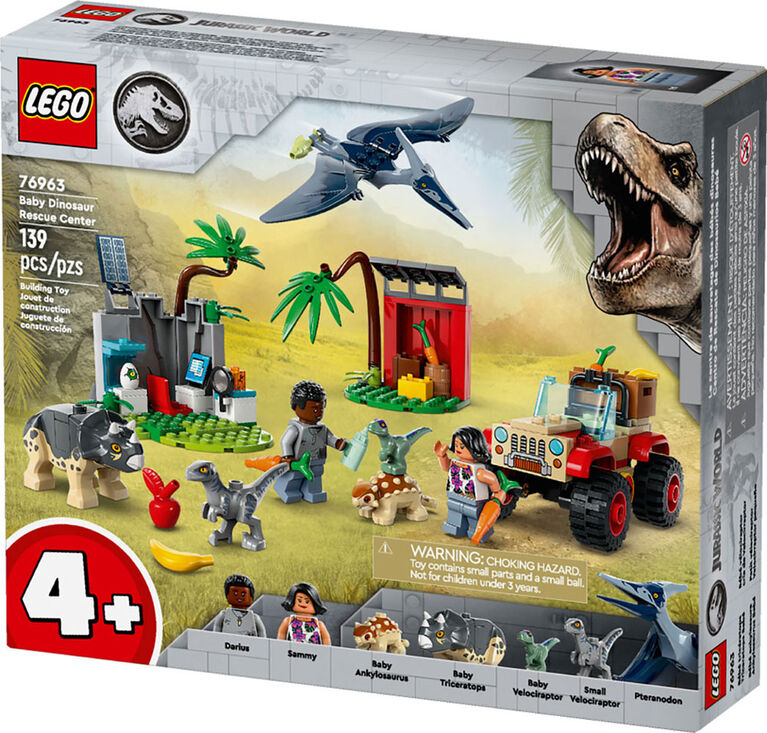 LEGO Jurassic World Le centre de sauvetage des bébés dinosaures 76963