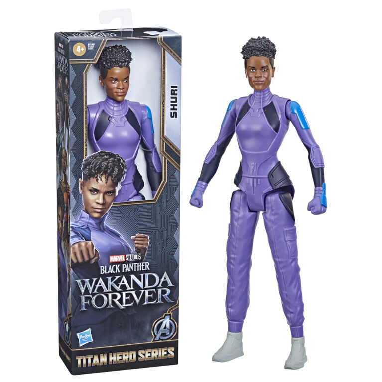 Marvel Studios' Black Panther : Wakanda Forever, figurine articulée Shuri Titan Hero Series de 30 cm