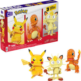 MEGA Pokémon Building Kit, Kanto Region Trio with 3 Action Figures (529 Pieces) for Kids