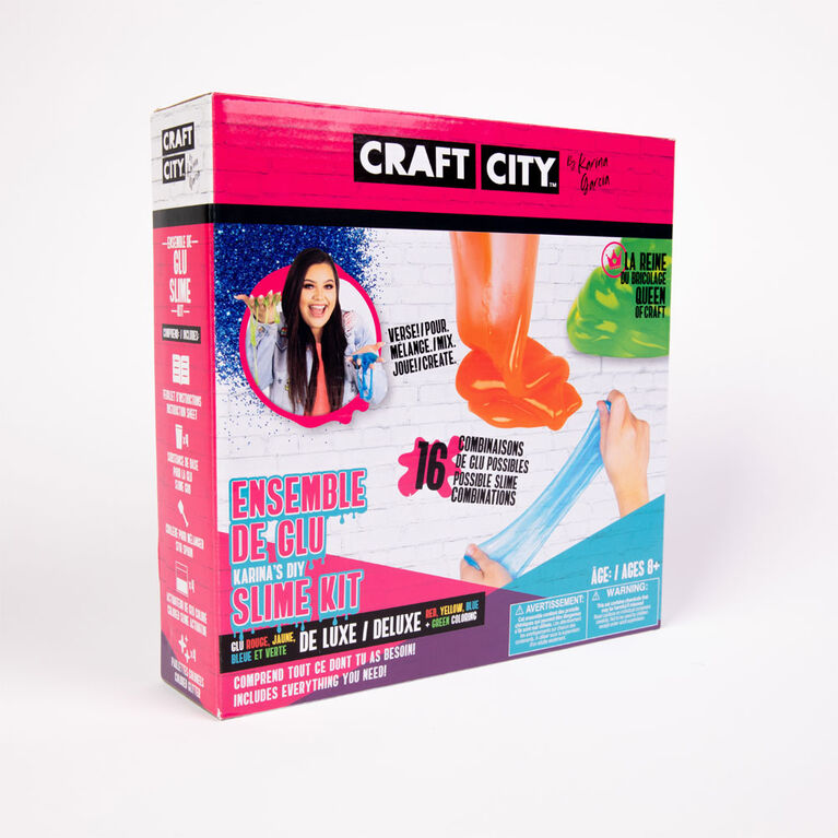 Craft City de Karina Garcia - Ensemble de glu coloré DIY - Notre exclusivité