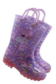 Bottes de pluie éclairées Peppa Cochon, rose