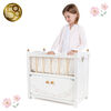 2 in 1 Wooden Cot with Cabine, Little Flora