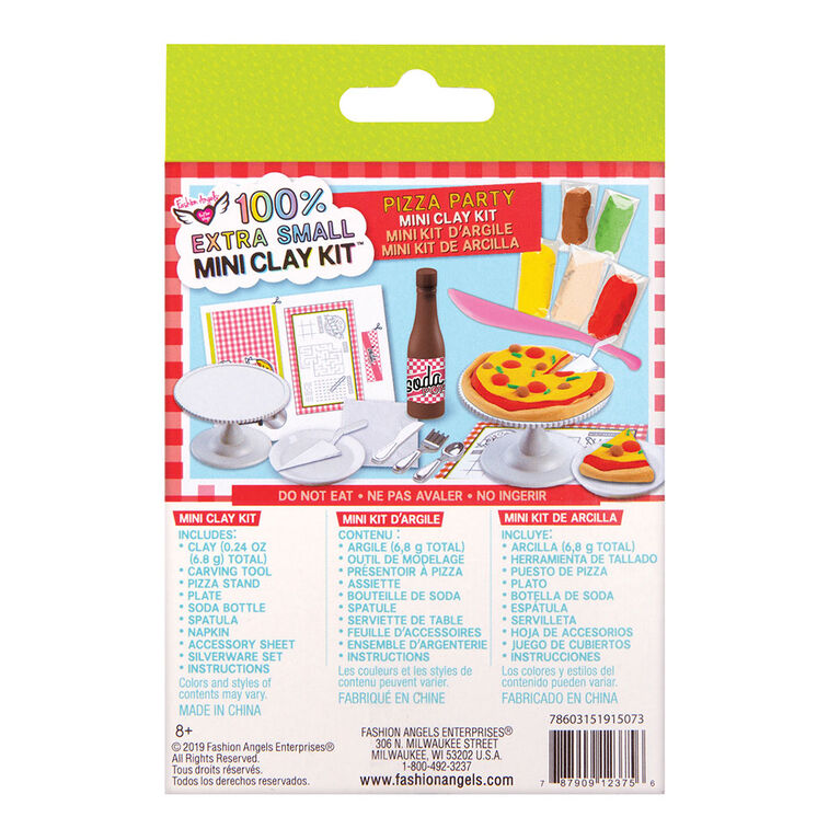 Fashion Angels - 100% Extra Small Pizza Pie Mini Clay Kit