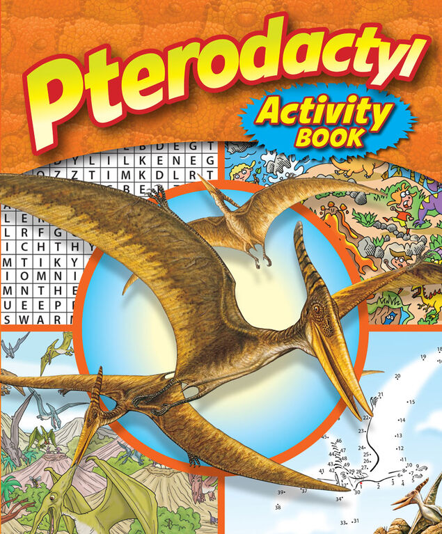 3D Book and Puzzle Pteradactyl - English Edition