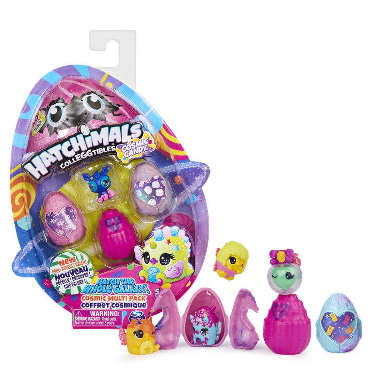 Hatchimals CollEGGtibles, Cosmic Candy Multipack with 4 Hatchimals (Styles May Vary)