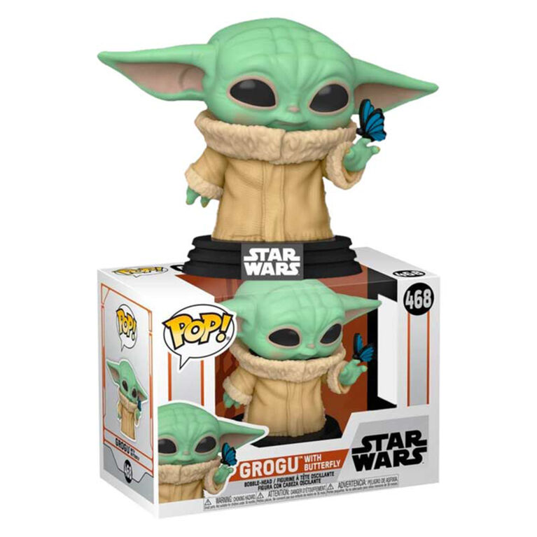 Funko POP! Star Wars: The Mandalorian - Grogu with Butterfly - R Exclusive