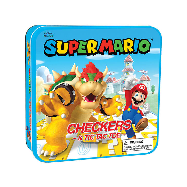 Checkers & Tic Tac Toe: Super Mario Vs. Bowser Board Game - English Edition