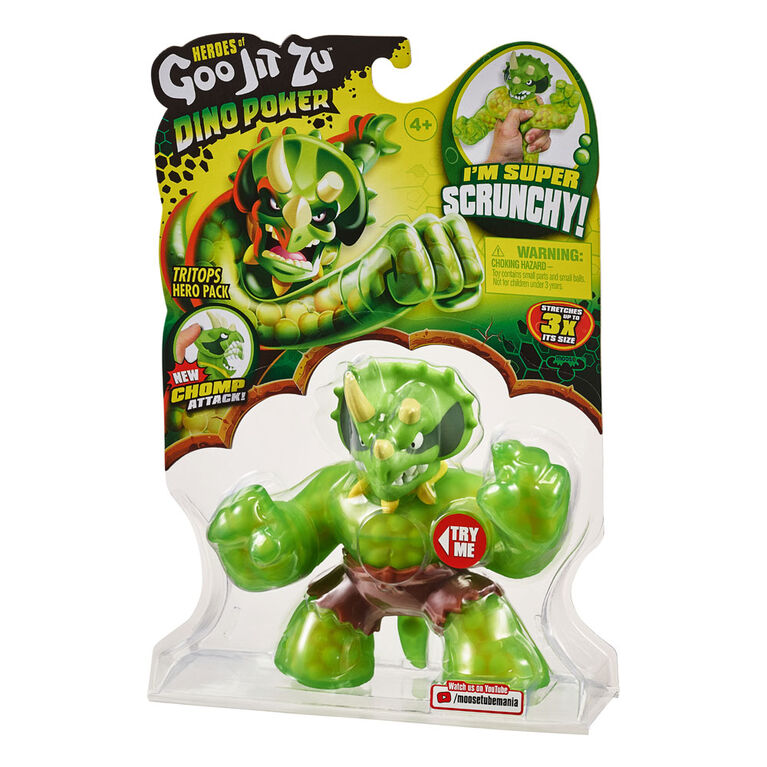 Heroes of Goo Jit Zu Dino Power Hero Pack - Tritops the Triceratops