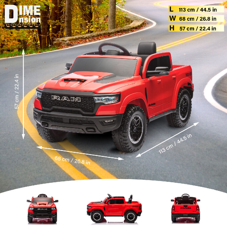 12V Licensed  Dodge RAM 1500 RHO - Red