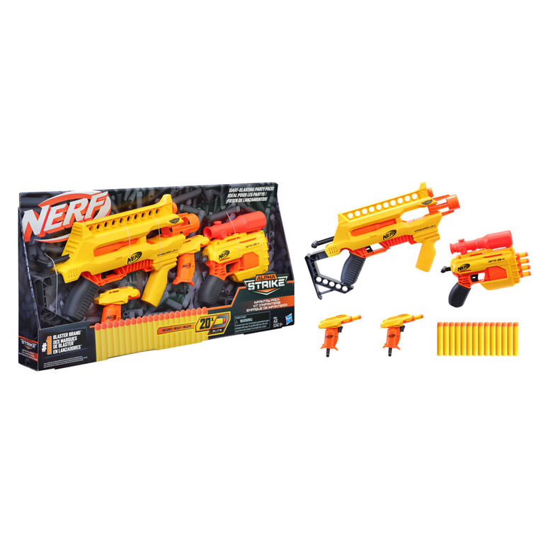 Nerf Alpha Strike Infantry Pack -- 24 Pieces -- Includes 4 Blasters and 20 Official Nerf Elite Darts