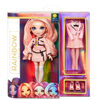 Rainbow High Bella Parker : poupée-mannequin rose avec 2 tenues complètes et accessoires à agencer et associer