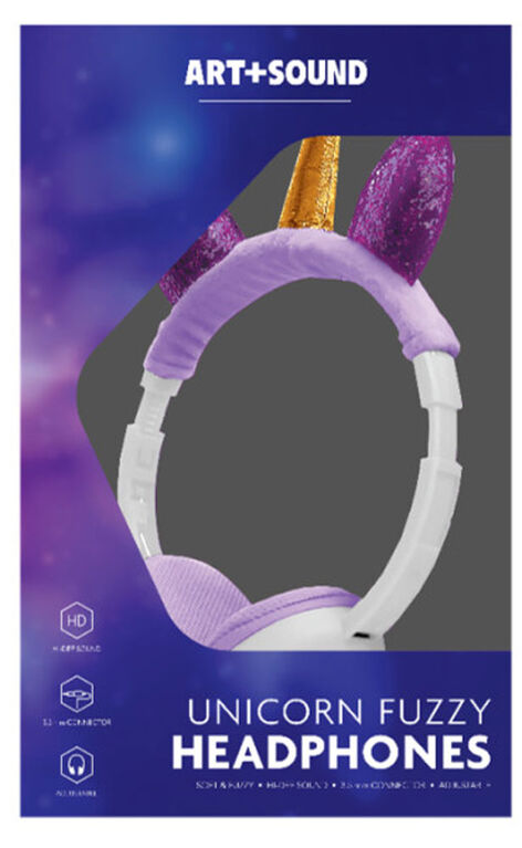 Art+Sound Plush Unicorn Wired Headphone