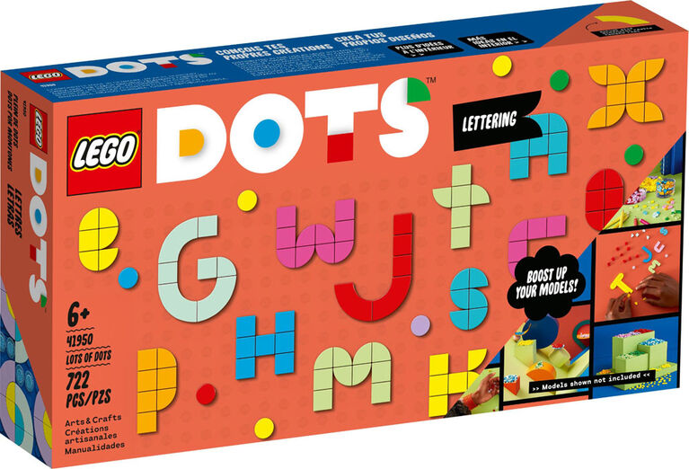 LEGO DOTS Lots of DOTS - Lettering 41950 DIY Craft Decoration Kit (722 Pieces)