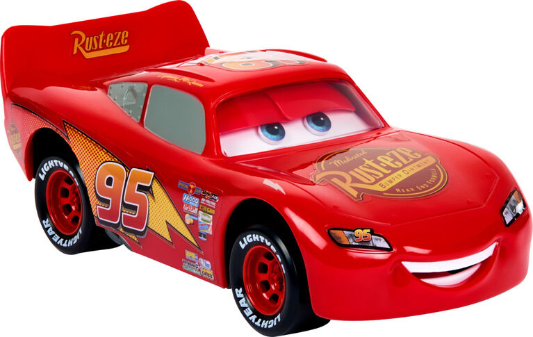 Disney and Pixar Cars Moving Moments Lightning McQueen Toy Car with Moving Eyes and Mouth