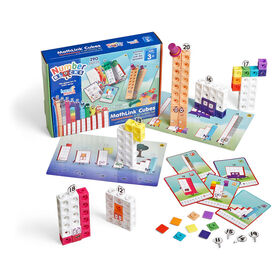 Kit des cube Mathlinks au thème du NumberBlocks, numéros 1-10 - Édition anglaise