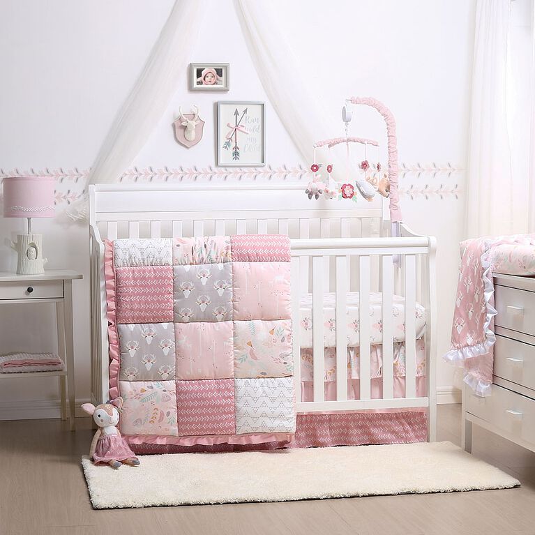 The Peanutshell Woodland Whimsy 4 Piece Crib Set Babies R Us Canada