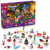 LEGO Friends Le calendrier de l'Avent 2025, Ensemble de Construction de Noël pour Enfants, 5 Minipoupées, 5 Animaux 42668