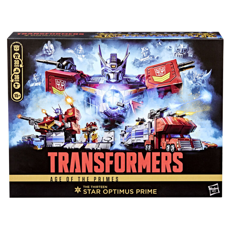 Transformers Age of the Primes Titan Class The Thirteen Star Optimus Prime, 15-inch Converting Action Figure