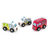 Early Learning Centre Wooden Emergency Vehicles - Édition anglaise - Notre exclusivité