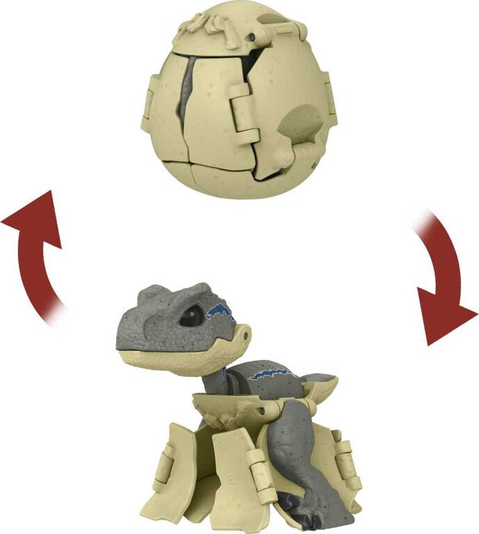 Jurassic World Egg to Dinosaur Transforming Toy, Hidden Hatchers
