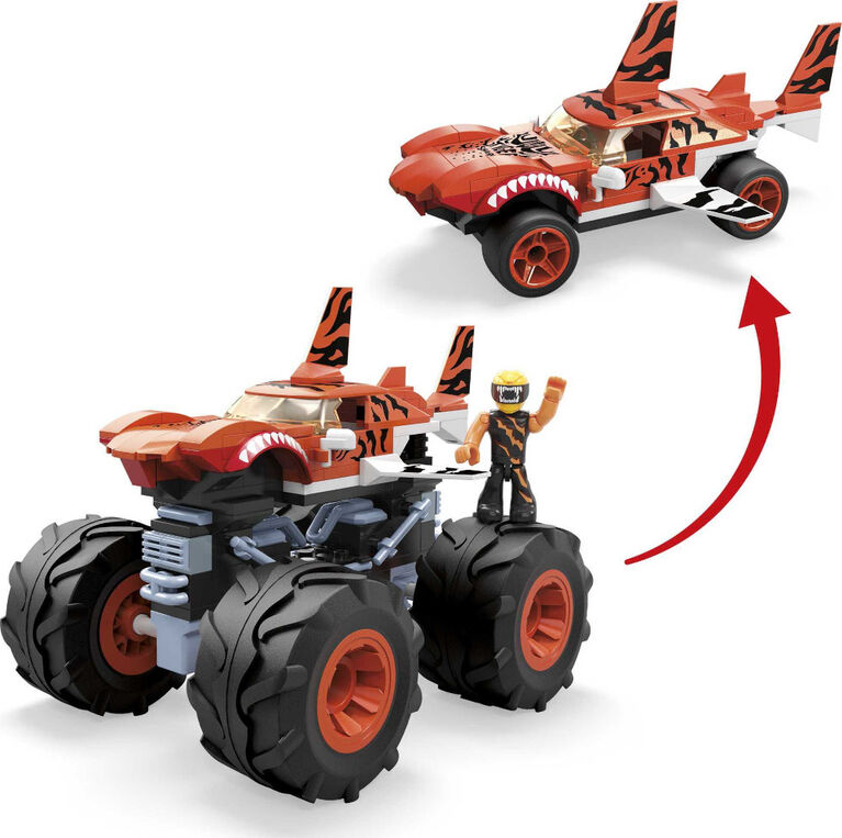 Mega Construx Hot Wheels Tiger Shark Monster Truck