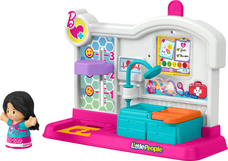 Fisher-Price Little People Barbie Doctor Playset for Toddlers & Preschool Kids, 2 Pieces