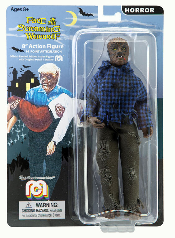 The Face of the Screaming Werewolf 8" figure