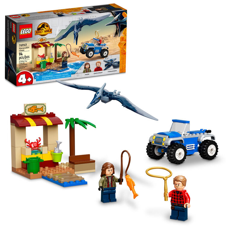 LEGO Jurassic World La poursuite du Ptéranodon 76943 Ensemble de construction (91 pièces)