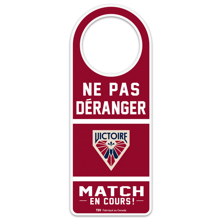 PWHL Montreal Victoires door hanger