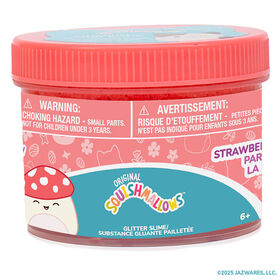 Original Squishmallows Malcolm the Mushroom Cloud Slime, Strawberry-Scented